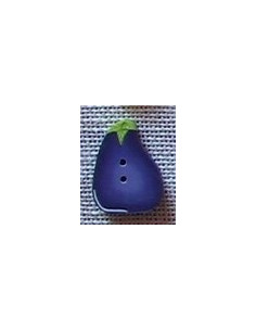 Bouton Pâte Polymère - Aubergine