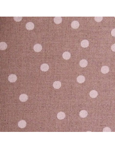Graziano - Toile de lin 13 fils/cm nature à pois blanc