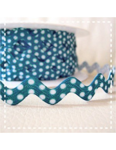 Croquet à pois - bleu turquoise foncé - 11 mm