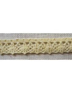 Dentelle en bambou - 10 mm - jaune pâle