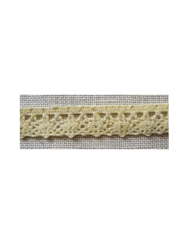 Dentelle en bambou - 10 mm - jaune pâle