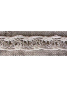 Galon Robe nature et écru 10 mm