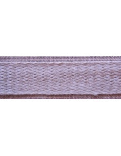 Galon tresse lin nature 22 mm
