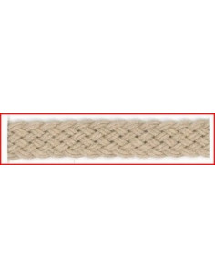 Galon tresse lin nature 23 mm col45