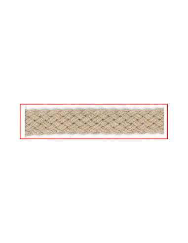 Galon tresse lin nature 23 mm col45