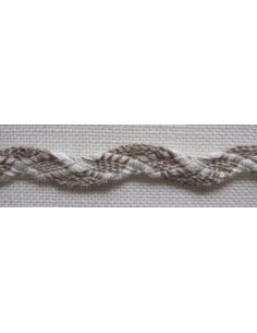 La Croix et la Manière - Galon entrelacé blanc - 10 mm
