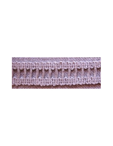 Galon robe lin-coton - nature 15 mm
