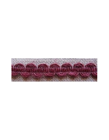 Galon en jute - Bordeaux - 9 mm