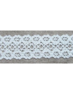 Dentelle entre-deux écru - 22 mm de large