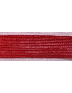 Ruban jute rouge, 25 mm