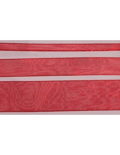 Ruban Organza rouge col008