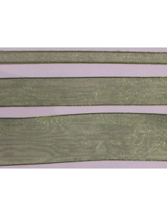 Ruban Organza vert kaki col068