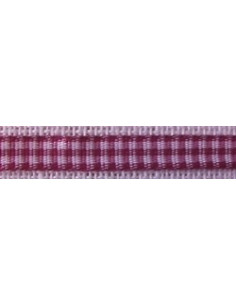 Ruban Vichy vieux rose 5mm