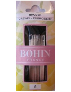 Aiguilles à broder Bohin - taille 5